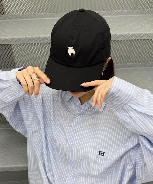 moz(モズ)の「【MOZ】ツイルベースボールキャップ 381-020A(キャップ・レディース・アイボリー/ミント・FREE)」の4枚目の写真
