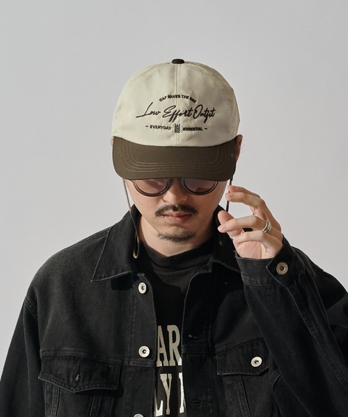 Lui's（ルイス）の「【CPH】6panel cap two-tone（キャップ・メンズ・ブラウン/ネイビー・FREE）」の4枚目の写真