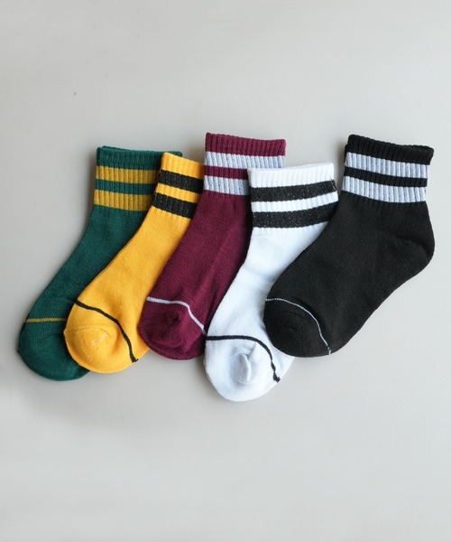Bambin（ボンバン）の「【 Bambin / ボンバン 】 カラー ライン ソックス 5足セット（ソックス/靴下・キッズ・その他/その他2・M/S/L）」の6枚目の写真
