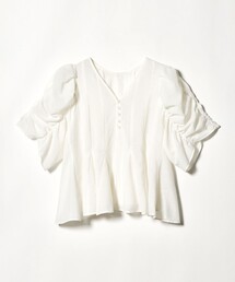 EMMEL REFINES（エメルリファインズ）の「＜EMMEL REFINES＞EM パネルキリカエ ソデギャザー ブラウス（シャツ/ブラウス）」