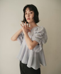 EMMEL REFINES（エメルリファインズ）の「＜EMMEL REFINES＞EM パネルキリカエ ソデギャザー ブラウス（シャツ/ブラウス）」