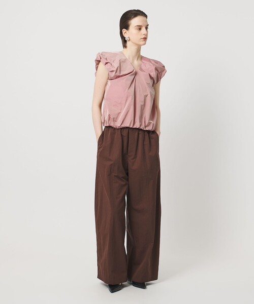 ASTRAET(アストラット)の「<ASTRAET>タフタ バルーン ノースリーブブラウス(シャツ/ブラウス・レディース・ライトピンク/ブラック/ホワイト・FREE)」の11枚目の写真