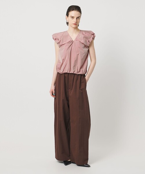 ASTRAET(アストラット)の「<ASTRAET>タフタ バルーン ノースリーブブラウス(シャツ/ブラウス・レディース・ライトピンク/ブラック/ホワイト・FREE)」の12枚目の写真