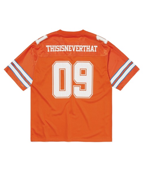 thisisneverthat(ディスイズネバーザット)の「Football Jersey(Tシャツ/カットソー・メンズ・ブラック/オレンジ・L/M/S/XL)」の3枚目の写真
