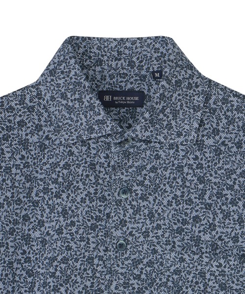 TOKYO SHIRTS（トウキョウシャツ）の「フラワープリント ポロシャツ（ポロシャツ・メンズ・ネイビー・LL/L/M/XL）」の6枚目の写真