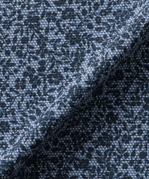 TOKYO SHIRTS（トウキョウシャツ）の「フラワープリント ポロシャツ（ポロシャツ・メンズ・ネイビー・LL/L/M/XL）」の3枚目の写真
