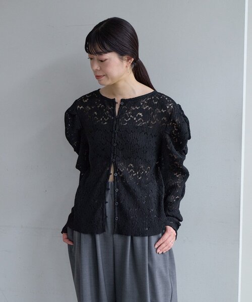 SHENERY（シーナリー）の「【Pasterip】ジゴスリーブレーストップス（Tシャツ/カットソー・レディース・ブラック/オフホワイト・FREE）」の7枚目の写真