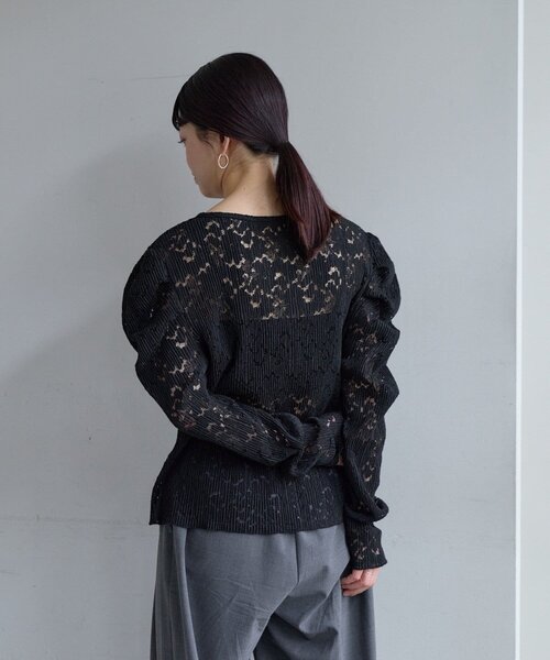 SHENERY（シーナリー）の「【Pasterip】ジゴスリーブレーストップス（Tシャツ/カットソー・レディース・ブラック/オフホワイト・FREE）」の10枚目の写真