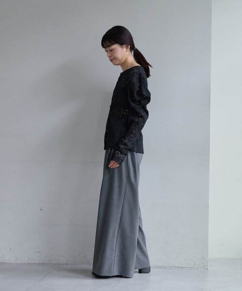 SHENERY（シーナリー）の「【Pasterip】ジゴスリーブレーストップス（Tシャツ/カットソー・レディース・ブラック/オフホワイト・FREE）」の13枚目の写真