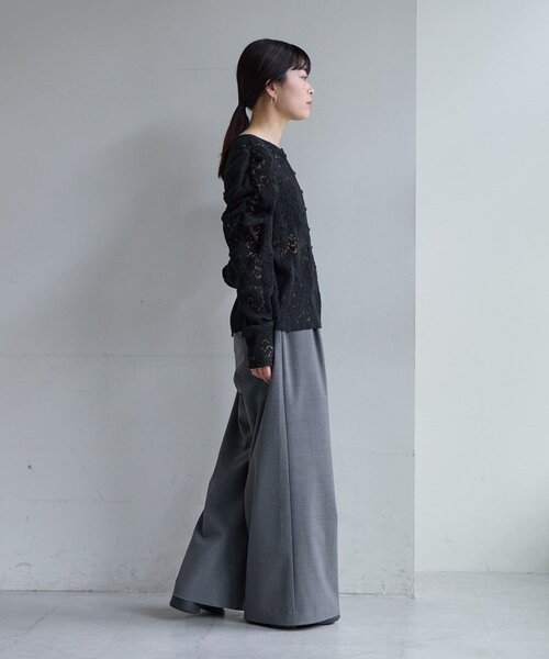 SHENERY（シーナリー）の「【Pasterip】ジゴスリーブレーストップス（Tシャツ/カットソー・レディース・ブラック/オフホワイト・FREE）」の15枚目の写真