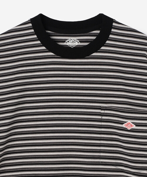 DANTON(ダントン)の「DANTON | ボーダー クルーネック 半袖ポケットTシャツ MEN(Tシャツ/カットソー・メンズ・ブルー系その他/ブラック系その他・L/M)」の5枚目の写真