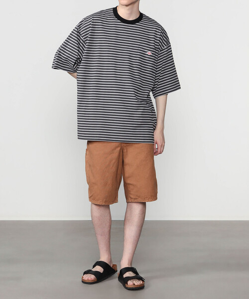DANTON(ダントン)の「DANTON | ボーダー クルーネック 半袖ポケットTシャツ MEN(Tシャツ/カットソー・メンズ・ブルー系その他/ブラック系その他・L/M)」の12枚目の写真