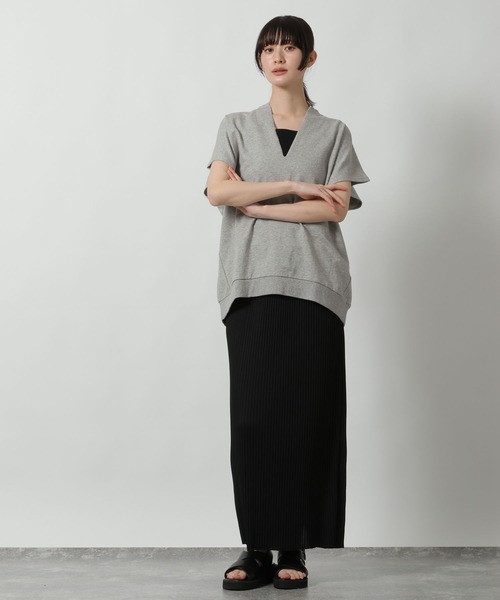 LAKOLE(ラコレ)の「インレイキーネックプルオーバー / 669195(Tシャツ/カットソー・レディース・グレー/サンドグレー/レッド・FREE)」の13枚目の写真