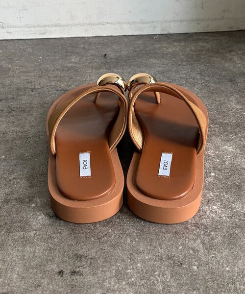 DouDou（ドゥドゥ）の「GOLDリングサンダル（サンダル・レディース・ブラック/キャメル/ブラウン・LARGE/MEDIUM/SMALL/X-LARGE）」の15枚目の写真