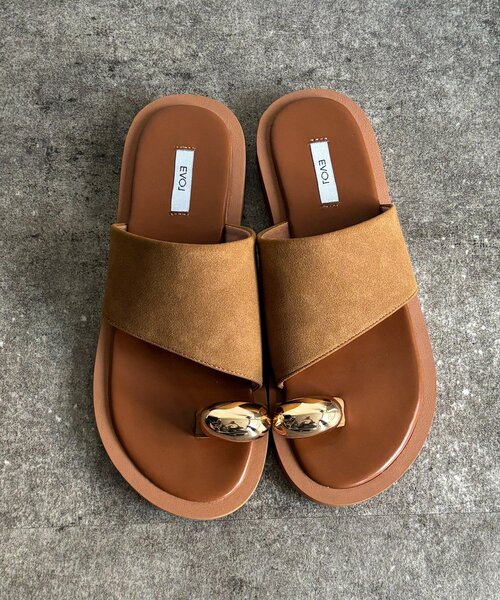 DouDou（ドゥドゥ）の「GOLDリングサンダル（サンダル・レディース・ブラック/キャメル/ブラウン・LARGE/MEDIUM/SMALL/X-LARGE）」の17枚目の写真