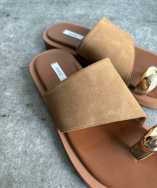 DouDou（ドゥドゥ）の「GOLDリングサンダル（サンダル・レディース・ブラック/キャメル/ブラウン・LARGE/MEDIUM/SMALL/X-LARGE）」の20枚目の写真