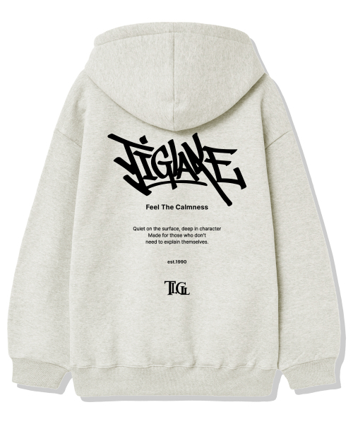 TI.GLAKE（ティーグレイク）の「ザシリフ 起毛フードパーカー オートミール（パーカー・レディース・その他・LARGE/X-LARGE/XX-LARGE）」の3枚目の写真
