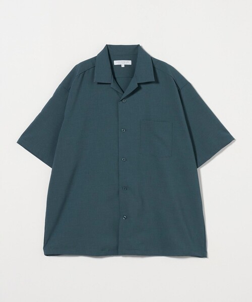A DAY IN THE LIFE UNITED ARROWS(アデイインザライフユナイテッドアローズ)の「ウールライク トロピカル オープンカラーシャツ-吸水速乾-<A DAY IN THE LIFE>(シャツ/ブラウス・メンズ・ライトピンク/ターコイズブルー系/ブラック・S/M/L)」の1枚目の写真