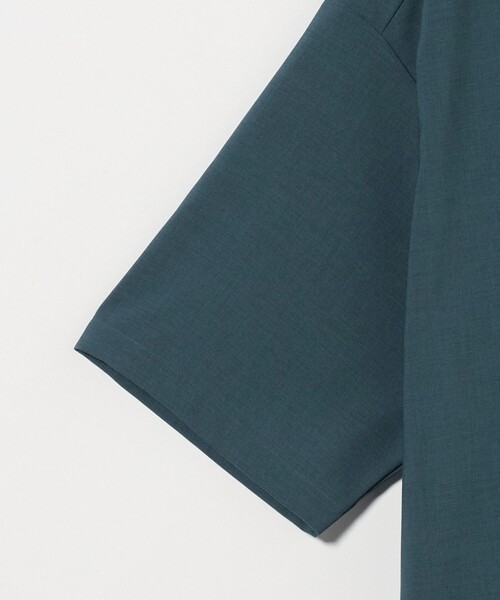 A DAY IN THE LIFE UNITED ARROWS(アデイインザライフユナイテッドアローズ)の「ウールライク トロピカル オープンカラーシャツ-吸水速乾-<A DAY IN THE LIFE>(シャツ/ブラウス・メンズ・ライトピンク/ターコイズブルー系/ブラック・S/M/L)」の6枚目の写真