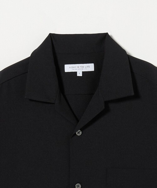 A DAY IN THE LIFE UNITED ARROWS(アデイインザライフユナイテッドアローズ)の「ウールライク トロピカル オープンカラーシャツ-吸水速乾-<A DAY IN THE LIFE>(シャツ/ブラウス・メンズ・ライトピンク/ターコイズブルー系/ブラック・S/M/L)」の10枚目の写真