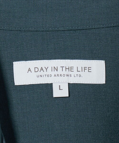 A DAY IN THE LIFE UNITED ARROWS(アデイインザライフユナイテッドアローズ)の「ウールライク トロピカル オープンカラーシャツ-吸水速乾-<A DAY IN THE LIFE>(シャツ/ブラウス・メンズ・ライトピンク/ターコイズブルー系/ブラック・S/M/L)」の15枚目の写真