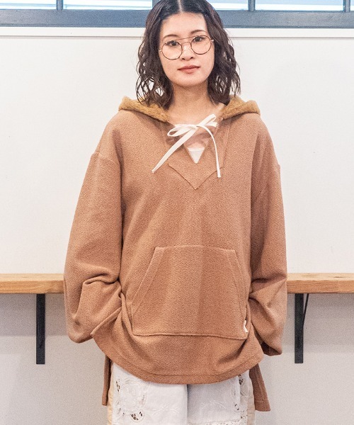 masterkey（マスターキー）の「mpa4098- METRO-HOODIE ロングニットパーカー(MK27A-C-20)（パーカー・メンズ・キャメル/グレー/ブラック・FREE）」の3枚目の写真