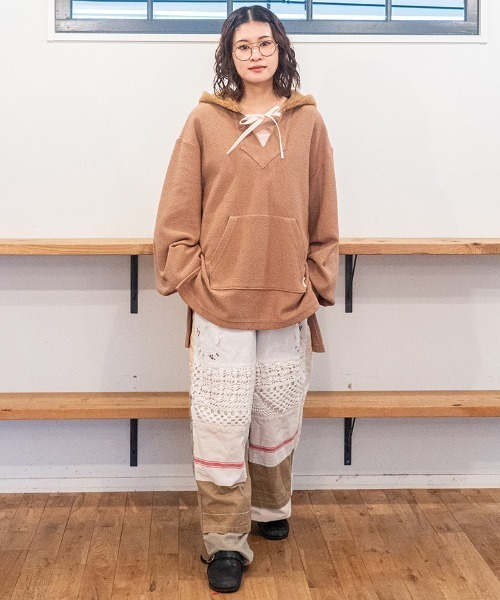 masterkey（マスターキー）の「mpa4098- METRO-HOODIE ロングニットパーカー(MK27A-C-20)（パーカー・メンズ・キャメル/グレー/ブラック・FREE）」の6枚目の写真