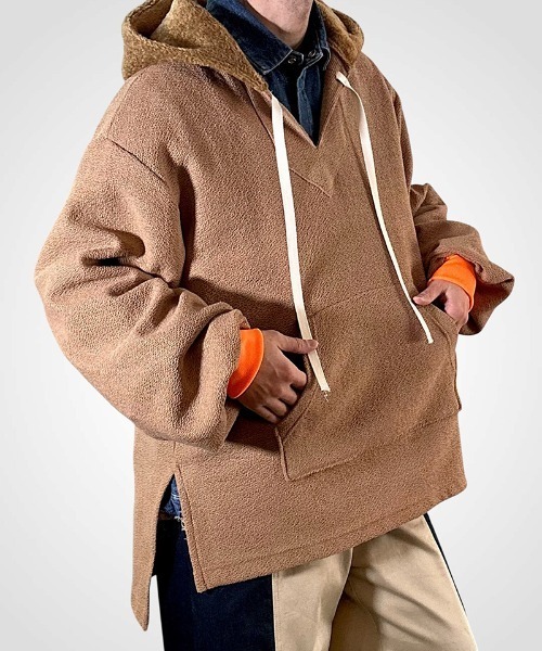 masterkey（マスターキー）の「mpa4098- METRO-HOODIE ロングニットパーカー(MK27A-C-20)（パーカー・メンズ・キャメル/グレー/ブラック・FREE）」の9枚目の写真