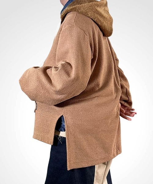 masterkey（マスターキー）の「mpa4098- METRO-HOODIE ロングニットパーカー(MK27A-C-20)（パーカー・メンズ・キャメル/グレー/ブラック・FREE）」の10枚目の写真