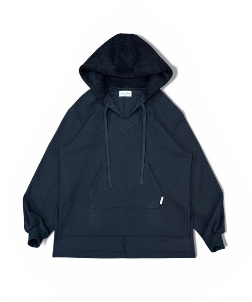 masterkey（マスターキー）の「mpa4098- METRO-HOODIE ロングニットパーカー(MK27A-C-20)（パーカー・メンズ・キャメル/グレー/ブラック・FREE）」の17枚目の写真