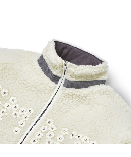 GARMENTS FAB(ガーメンツファブ)の「Flower Crochet Sherpa Jacket (CREAM)(その他アウター・レディース・その他・M/LARGE)」の5枚目の写真