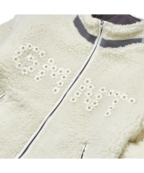 GARMENTS FAB(ガーメンツファブ)の「Flower Crochet Sherpa Jacket (CREAM)(その他アウター・レディース・その他・M/LARGE)」の6枚目の写真