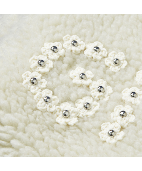 GARMENTS FAB(ガーメンツファブ)の「Flower Crochet Sherpa Jacket (CREAM)(その他アウター・レディース・その他・M/LARGE)」の7枚目の写真