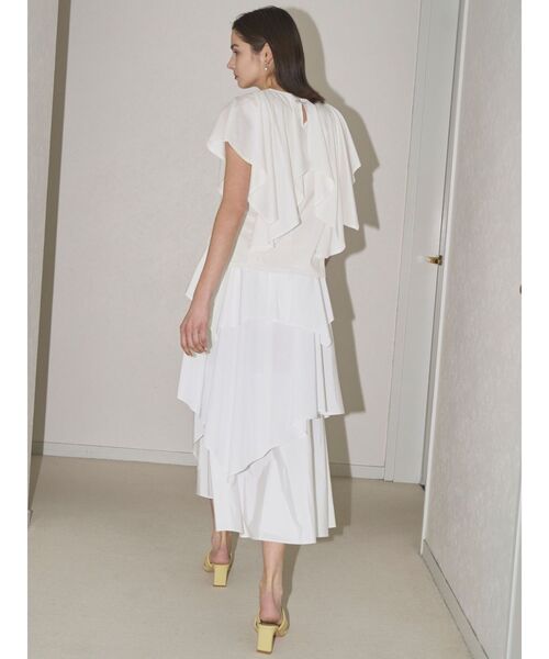 ELENDEEK(エレンディーク)の「RANDOM TIERED SK(スカート・レディース・グレー/オフホワイト・2/1)」の5枚目の写真