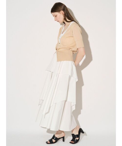 ELENDEEK(エレンディーク)の「RANDOM TIERED SK(スカート・レディース・グレー/オフホワイト・2/1)」の15枚目の写真