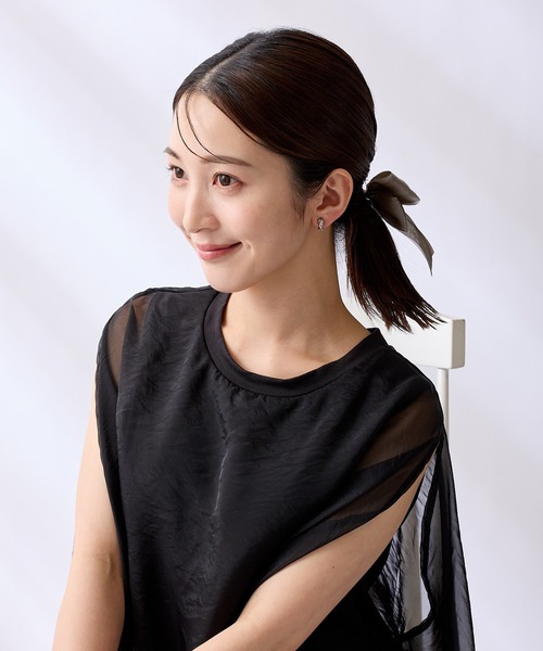 CALIN STANDARD(カリンスタンダード)の「◆金属アレルギー対応◆◆made in japan◆【痛くない】【落ちにくい】【片手で簡単】 ニュアンスライン マグネットイヤリング(イヤリング・レディース・ゴールド/シルバー・FREE)」の6枚目の写真