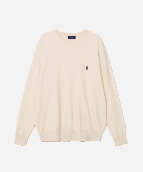 YALE(イェール)の「ヘリテージダンミニマルニットアイボリー(ニット/セーター・レディース・その他・LARGE/X-LARGE/XX-LARGE/WS/SMALL/MEDIUM)」の1枚目の写真