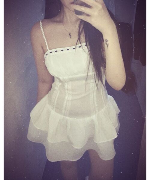 SCHISM INDUCING(スキズムインデューシング)の「COQUETTE MINI ONEPIECE WHITE(ワンピース・レディース・その他・FREE)」の10枚目の写真