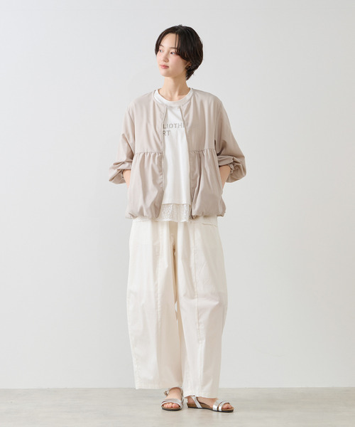 MELROSE claire（メルローズ クレール）の「【バルーンZIPブルゾン】（ブルゾン・レディース・ブラック/グレイッシュベージュ/ブラウン・FREE）」の5枚目の写真