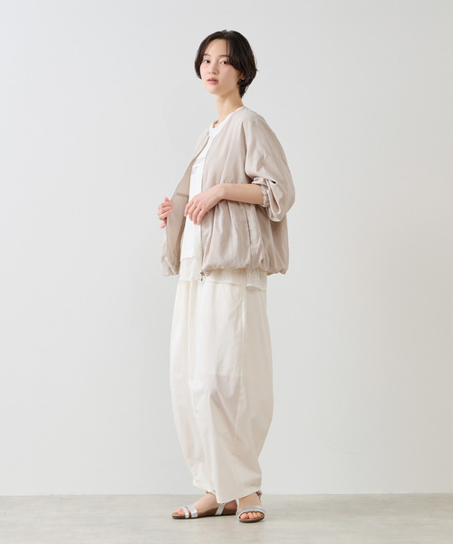 MELROSE claire（メルローズ クレール）の「【バルーンZIPブルゾン】（ブルゾン・レディース・ブラック/グレイッシュベージュ/ブラウン・FREE）」の6枚目の写真