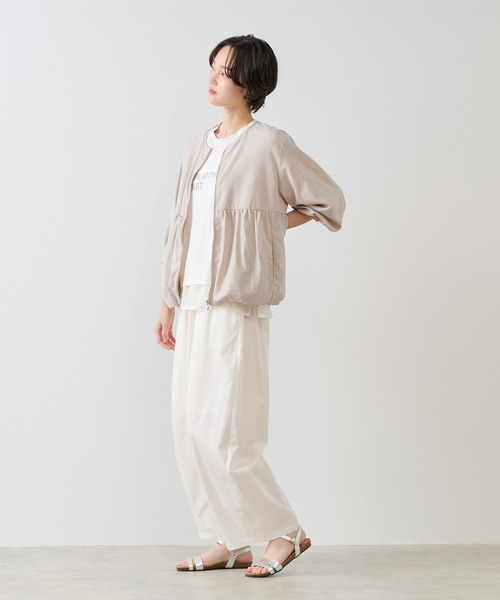 MELROSE claire（メルローズ クレール）の「【バルーンZIPブルゾン】（ブルゾン・レディース・ブラック/グレイッシュベージュ/ブラウン・FREE）」の7枚目の写真