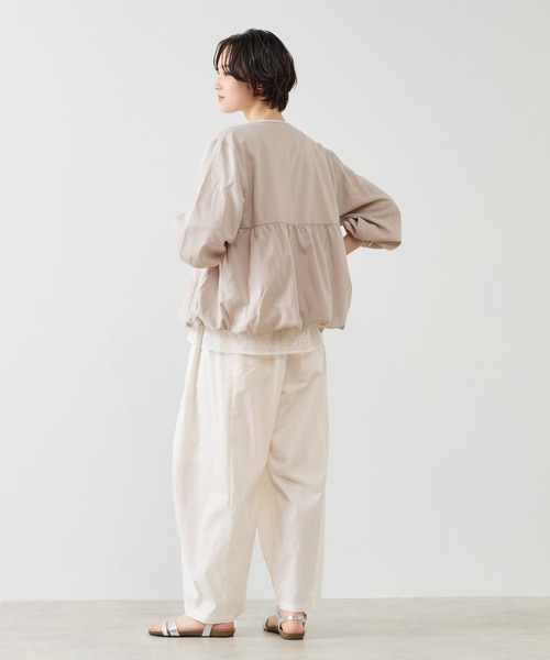 MELROSE claire（メルローズ クレール）の「【バルーンZIPブルゾン】（ブルゾン・レディース・ブラック/グレイッシュベージュ/ブラウン・FREE）」の8枚目の写真