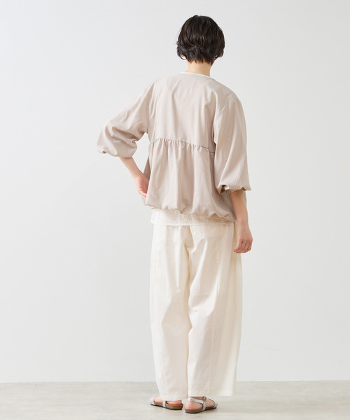 MELROSE claire（メルローズ クレール）の「【バルーンZIPブルゾン】（ブルゾン・レディース・ブラック/グレイッシュベージュ/ブラウン・FREE）」の9枚目の写真