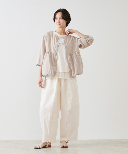 MELROSE claire（メルローズ クレール）の「【バルーンZIPブルゾン】（ブルゾン・レディース・ブラック/グレイッシュベージュ/ブラウン・FREE）」の11枚目の写真