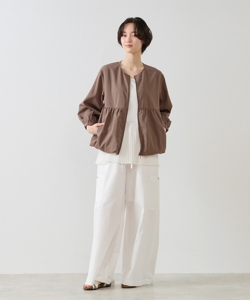 MELROSE claire（メルローズ クレール）の「【バルーンZIPブルゾン】（ブルゾン・レディース・ブラック/グレイッシュベージュ/ブラウン・FREE）」の18枚目の写真