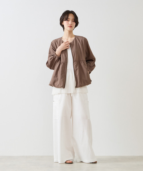 MELROSE claire（メルローズ クレール）の「【バルーンZIPブルゾン】（ブルゾン・レディース・ブラック/グレイッシュベージュ/ブラウン・FREE）」の19枚目の写真