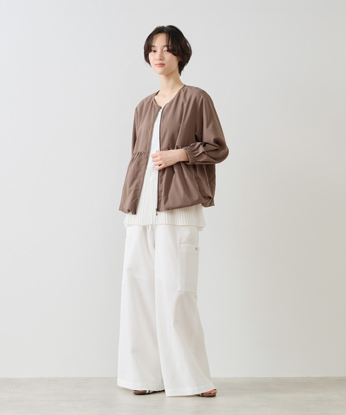 MELROSE claire（メルローズ クレール）の「【バルーンZIPブルゾン】（ブルゾン・レディース・ブラック/グレイッシュベージュ/ブラウン・FREE）」の20枚目の写真