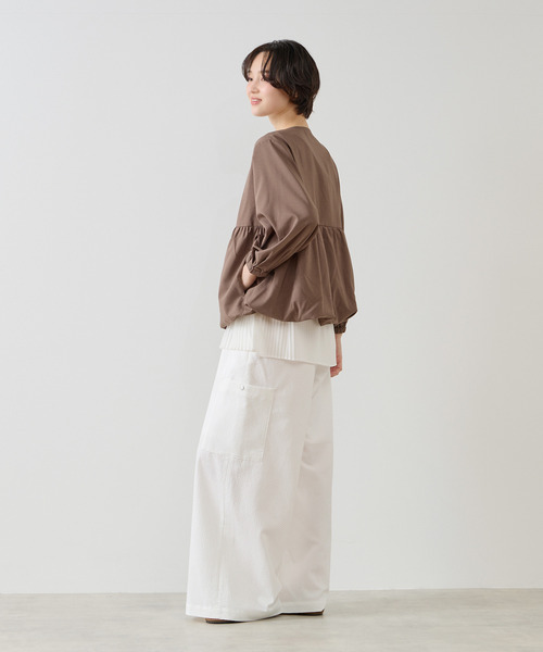 MELROSE claire（メルローズ クレール）の「【バルーンZIPブルゾン】（ブルゾン・レディース・ブラック/グレイッシュベージュ/ブラウン・FREE）」の22枚目の写真