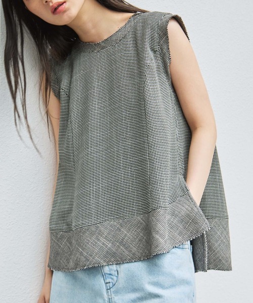 STUDIOUS(ステュディオス)の「【STUDIOUS/ステュディオス】Sleeveless Washable Mesh Blouse/スリーブレスウォッシャブルメッシュブラウス/華奢見え/(シャツ/ブラウス・レディース・マルチ/ブラック/アイボリー・FREE)」の22枚目の写真
