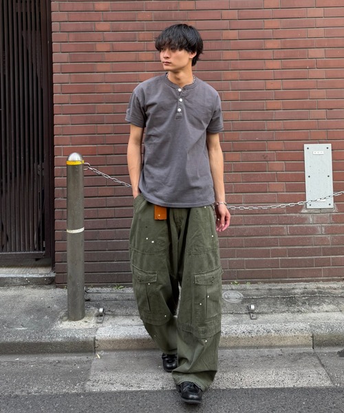 ZOZOMARKET by みずきち（ゾゾマーケットバイミズキチ）の「【インフルエンサー みずきちセレクト】USAコットンヘンリーネックT（Tシャツ/カットソー・メンズ・ライトピンク/チャコール・S/M）」の11枚目の写真